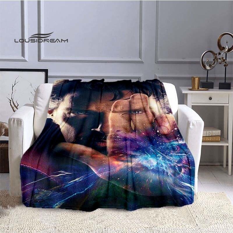 

Doctor Strange Blankets for Beds Home Travel Adult Flannel Blanket for Couch Bed Living Room Sofa Child Keep Warm king size 75x90cm