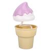 Ice Cream Night Light USB Rechargeable LED Warm Light Desk Table Lamp Bedroom Decoration Purple