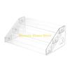 F26C Multi Level Storage Shelf Transparency Organizer with Step Designs Vertical Space Rack Cosmetics Stand