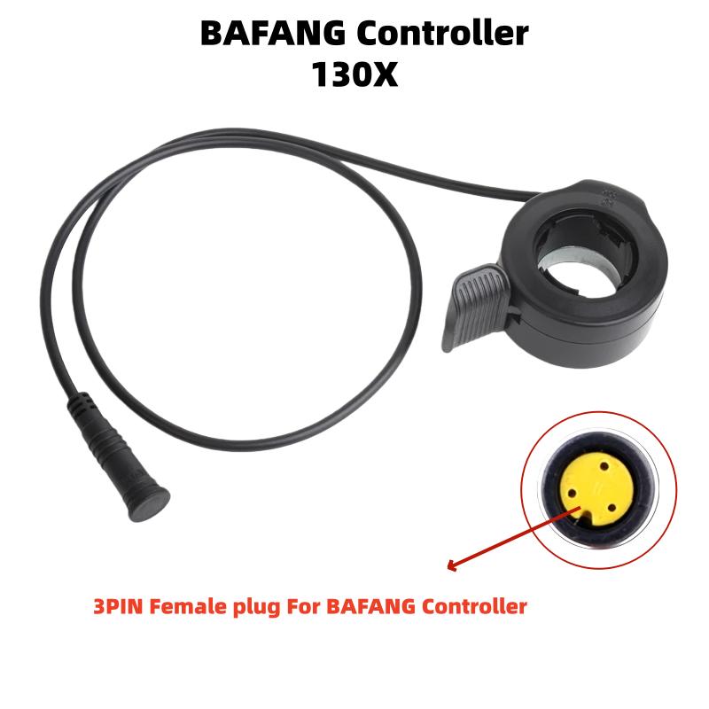 GUSTAVO Ebike Throttle Waterproof Connector Finger Thumb Throttle For Bafang Controller / KT Controller Throttles 2