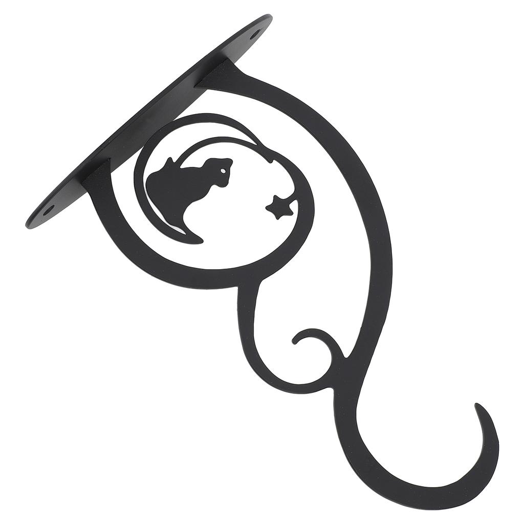 Siding Plant Hook Black Iron Wall Hooks Decorative Plant Hanger for Hanging Plant Bird Feeder Wind