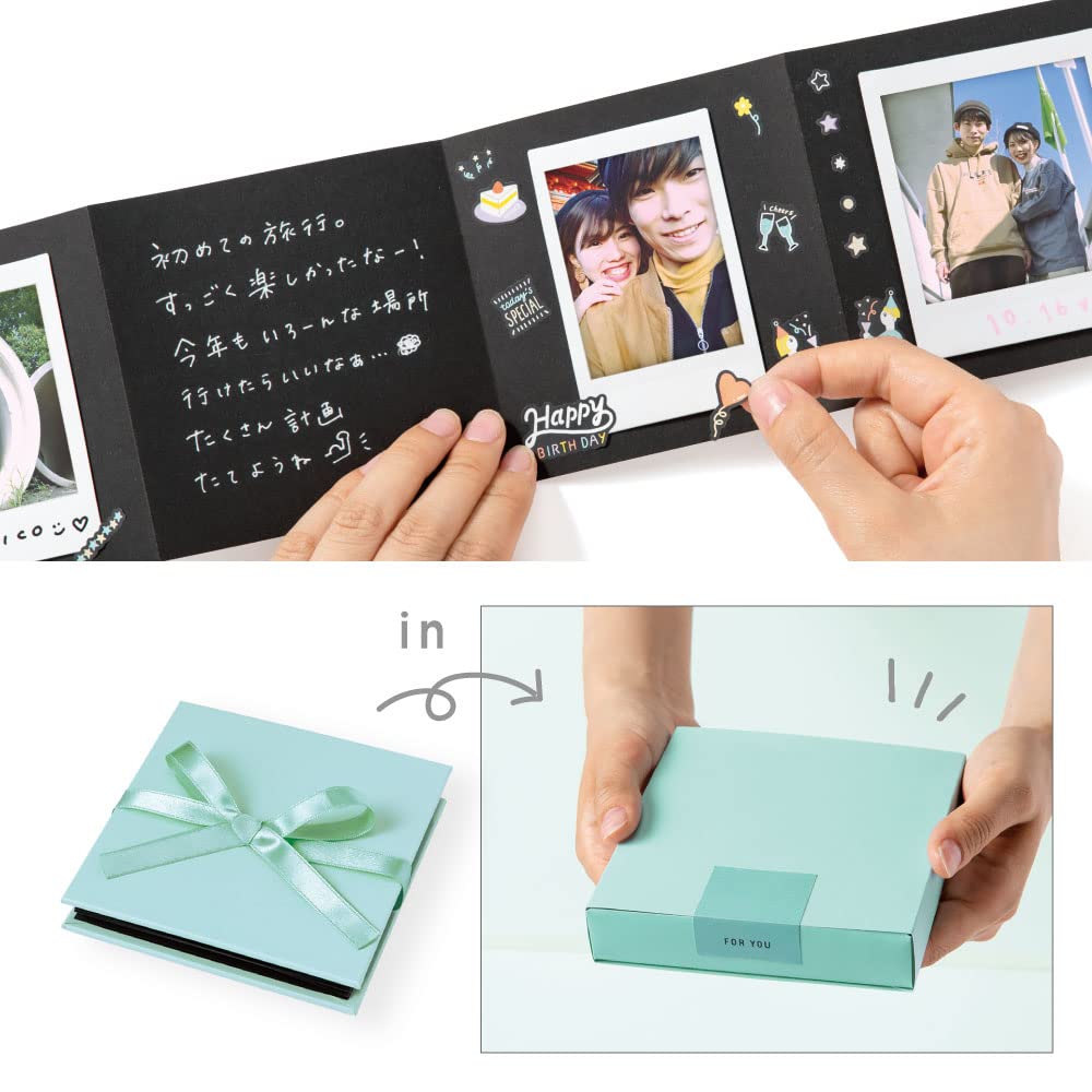 Iroha Publishing Instax Square Photo Block Album BLOCK ALBUM Instax Size Accordion Album [PINK BEIGE] GHAC-02