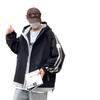 Haine de stradă pentru bărbați de primăvară și toamnă pentru băieți, cu glugă, stil vagabond, frumos, stil Hong Kong, jachetă casual largă