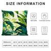 Palm Leaves Fashion Cushion Cover Pillowcase Ultra Soft Skin Friendly Fabric Cloud Like Comfort & Concealed Zipper