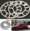 4X Silver Alloy Aluminum Car Auto Wheel Spacers Adaptor Shims Plate 4/5 Stud 5MM