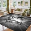 Derby County Design Crystal Velvet Rug Soft Decorative Mat for Bedroom Entrance