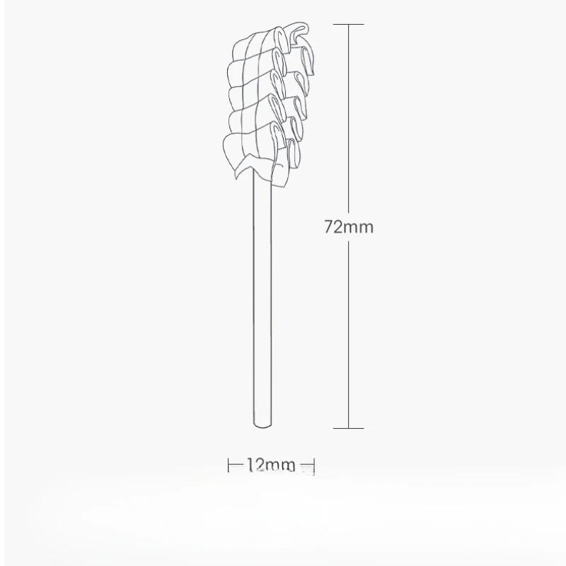 10 Stück/Box Babyzahnputzbürste Neugeborenen Gaze Zungenbelagbürste Säuglingsreinigungsstäbchen Zahnpflege Einwegzahnbürste für Kinder