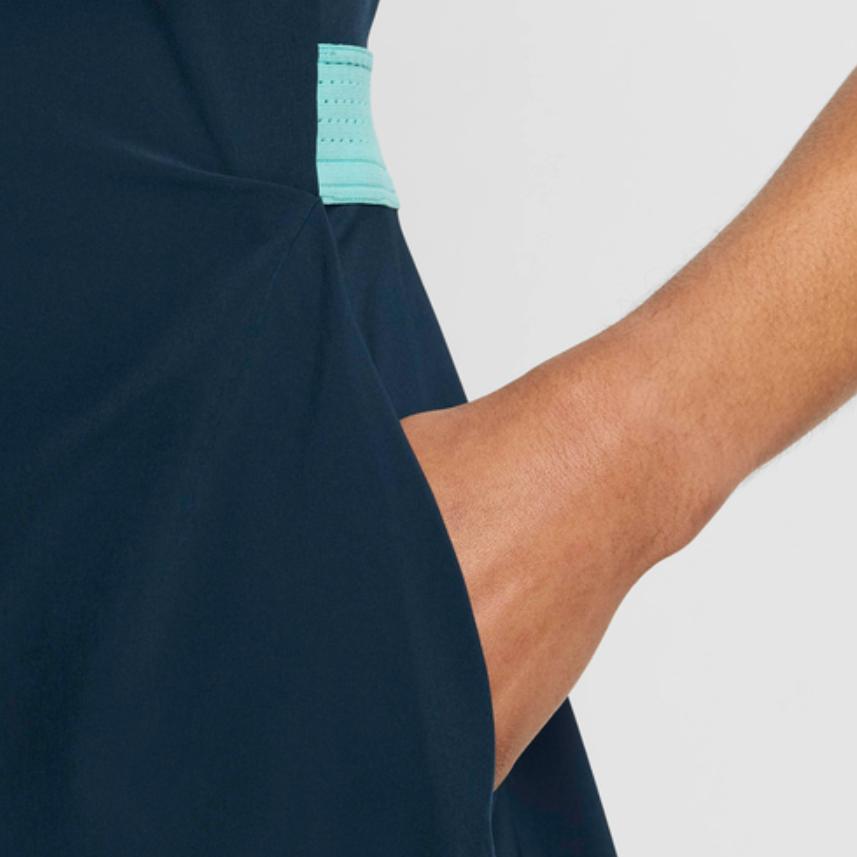 New Nike Dri FIT Advantage Tennis Dress Sleeveless Dress Women's Marine Blue DX1427-478