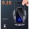 Suporte automotivo premium para celular, carregador sem fio, abertura por indução, fechamento de navegação, estrutura de fixação, suporte automático