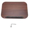 Desktop Book Stand for Reading with Rotate Base Wooden Panel Page Clips Storage Compartments Foldable and Angle