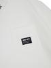 Jeimiweseuteu Woven Pocket Point Collared T-Shirt (White)