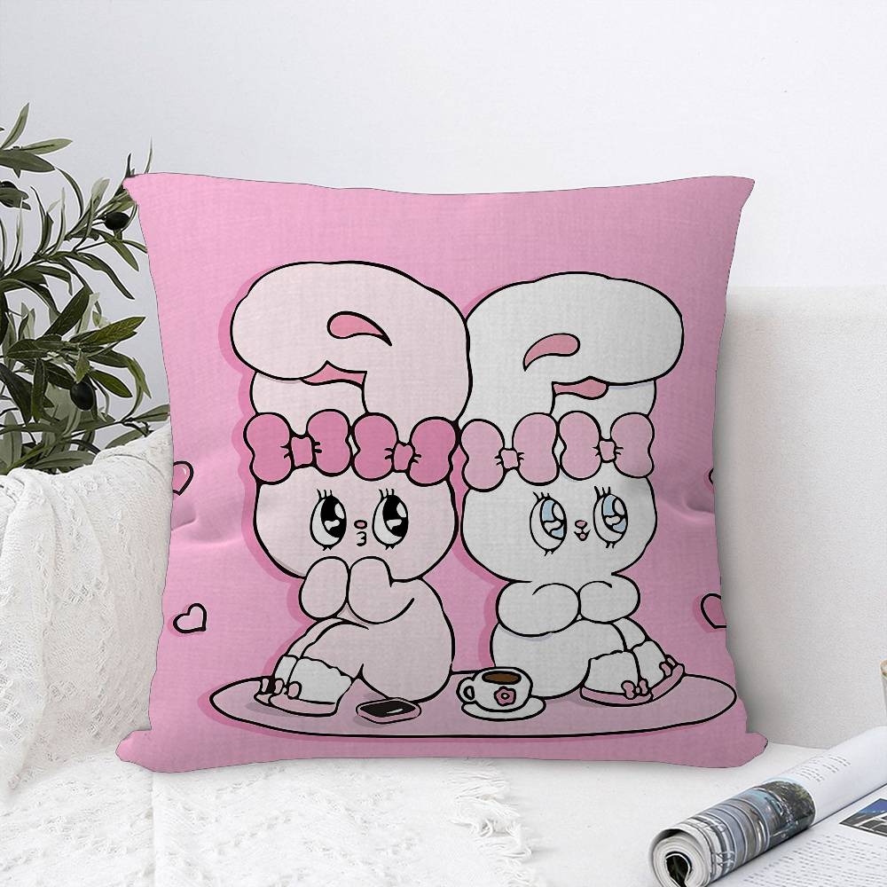 Esther Bunnys cartoon Cushion Cover Decorative Pillow Sofa Home Decor case pillow cases