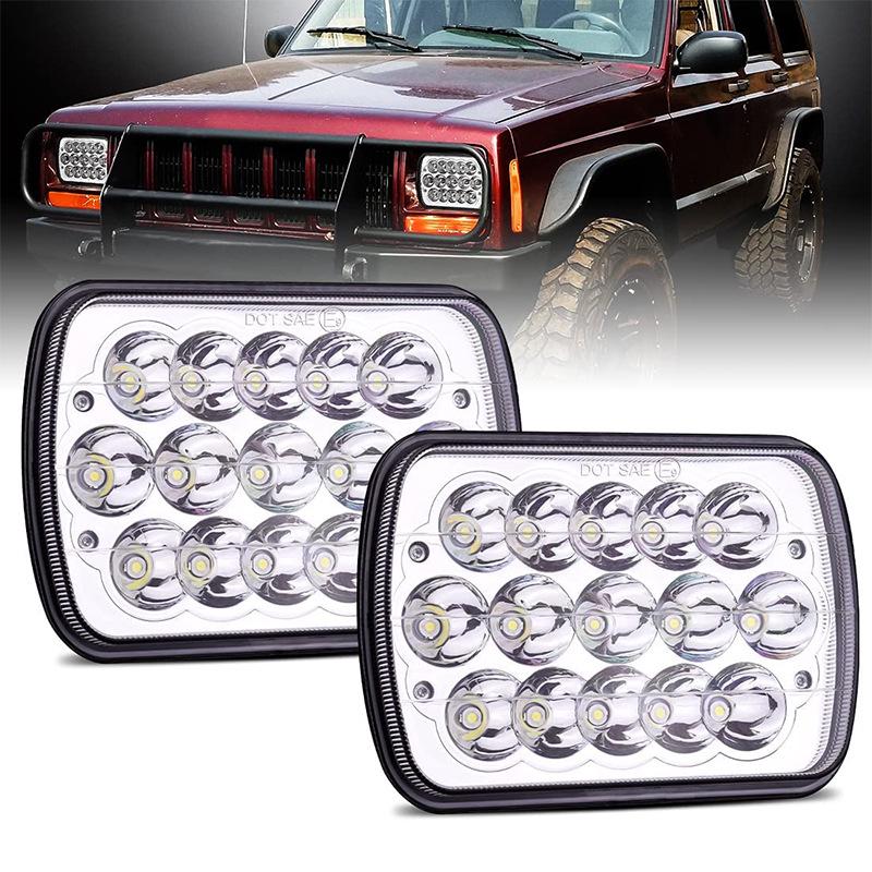 7-Inch LED Work Light for Wrangler & Cherokee Truck Modifications - 5x7 Headlight