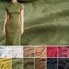 Tejido de Acetato Lavado con Arena Suave, Tejido Jacquard Floral Estilo Chino Material Transpirable en Relieve para Coser Vestido Hanfu Qipao