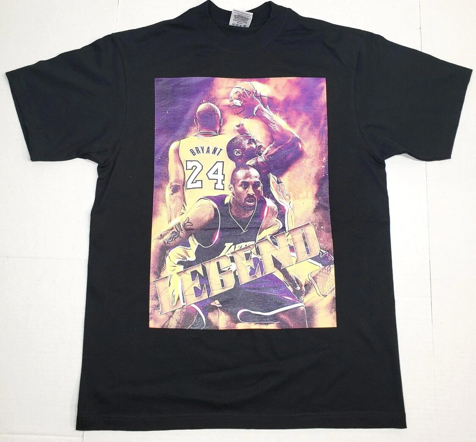 LA LEGEND T-shirt Los Angeles Kobe Black Mamba 8/24 Men s Tee New XXXXL