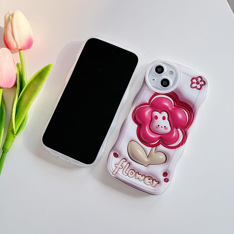 Kwiatowy miękki futerał na telefon do Samsung A54 A53 A52 A33 S23 Ultra iPhone 15 Realme C55 C53 C35 Reno 10 8T Redmi Note 12 Pro Note 11 Vivo Y27 Zderzak