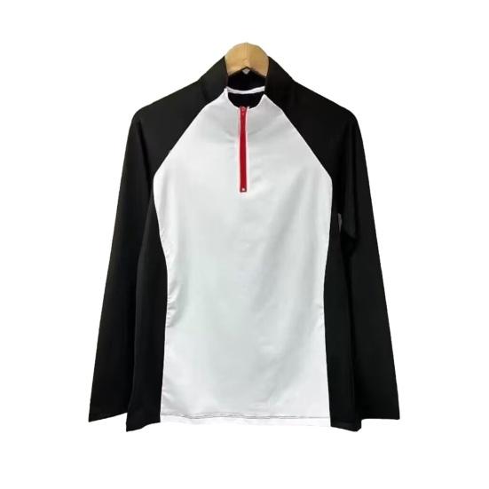 Men’s Active Quick Dry Summer Wear Casual Long Sleeve Shirts Half-zip