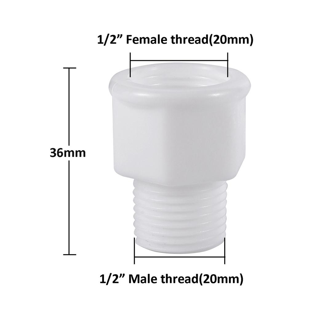 1/2" 3/4" 1" Female/Male Thread Reducing Connectors Garden Irrigation Plastic Joints Fish Tank Aquarium Drain Pipe Fittings 5Pcs
