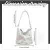 Sequin Handbag, Tote Bag for Women, Adjustable Shoulder Strap, Crossbody Bag for Wedding, Prom, Parties, Travel
