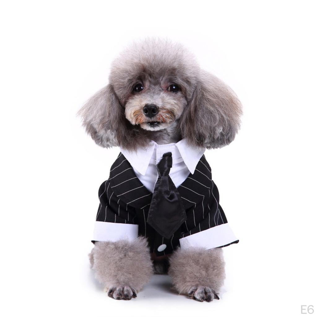 Cat Puppy Clothes Dog Wedding Dress Tuxedo Suit Coat Chihuahua Poodle Pet Apparel