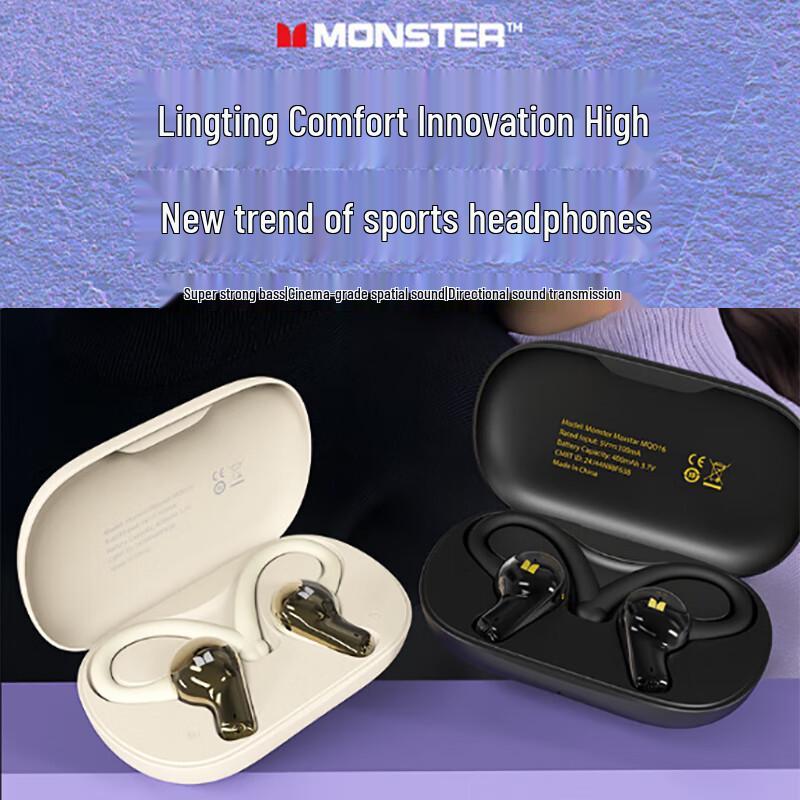Monster MQO16 Wireless Bone Conduction Sports Earbuds
