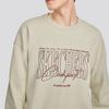 Skechers Loose Fit Crew Neck Letter Print Long Sleeve American Vintage Sweatshirt Unisex Sweatshirt Light-Brown L324U059-0046