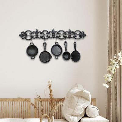 Cast Iron Wall Sculpture Aesthetic Metal Housewarming Gift