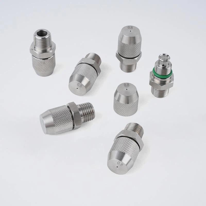 0.6 0.8 1.0 1.2 1.5 2.0Mm Hole Stainless Steel Nozzle Adjustable Steam Volume For Fog Cannon Machine 1/8' 1/4' 3/8' 1/2'