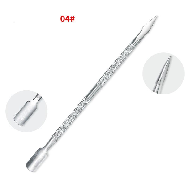 1Pcs Stainless Steel Double Head Cuticle Pusher for Manicure Tools for Nails Art Non-Slip Nail Cuticle Remover Accessories