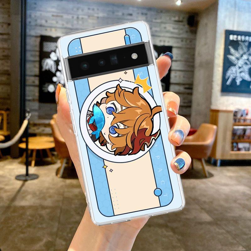 

Genshin Impact Game Money Art For Google Pixel 9 8 7 6 Pro Phone Case Soft For Pixel 6A 5 4 5A 4A 3A XL 5G Silicone Clear Cover Pixel 4A