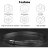 Metal Zip Ties Stainless Steel Heavy Duty Cable Ties 4.6mm Multipurpose Exhaust Wrap Self-Locking Cable Wire Ties Fastening Ring