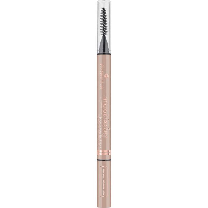 Crayon sourcils - Microblading Brow Brush Liner Essence - Blond clair n°01 - Pointe ultra-précise - Waterproof - 0,6 ml