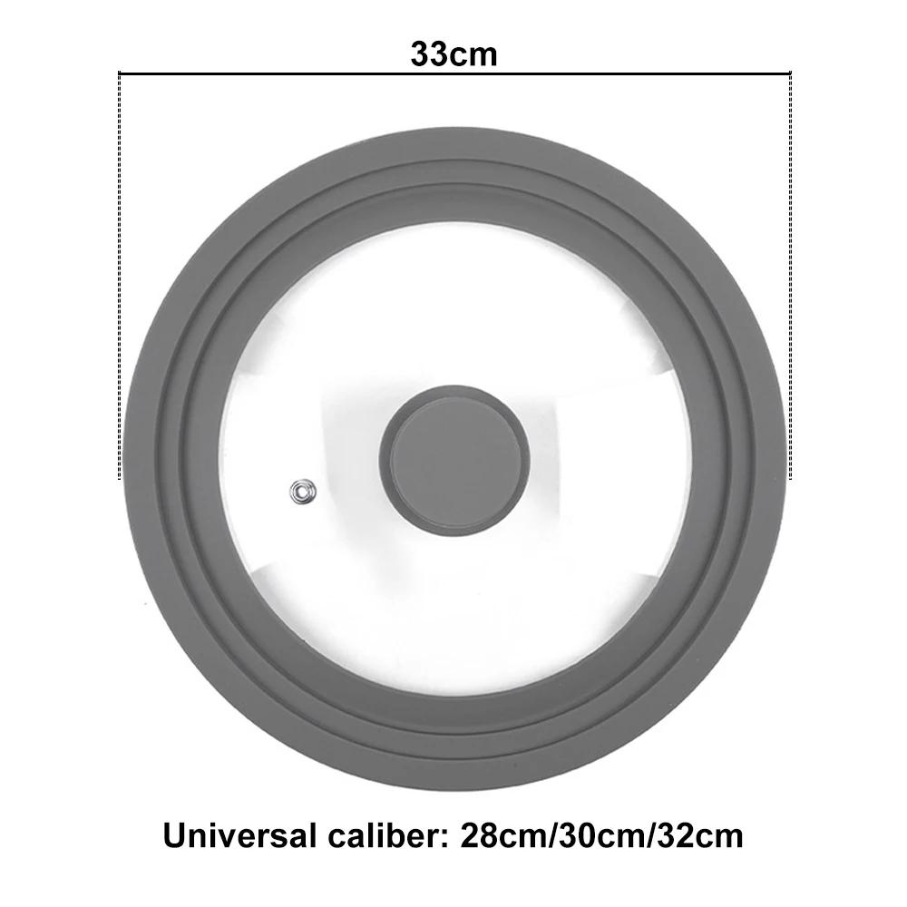 Food Silicone Pot Handle Lid Stove Protector Cover Tempered Glass Pan Non-stick Cookware Caps Kitchen Kitchenware Accessories