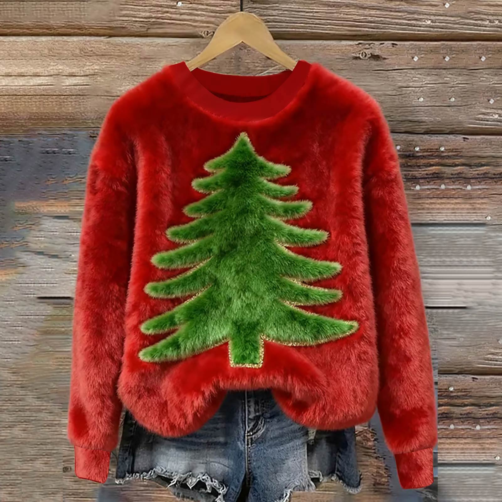 

Женская мода повседневная толстовка с круглым вырезом и длинными рукавами с принтом XL арбуз красный