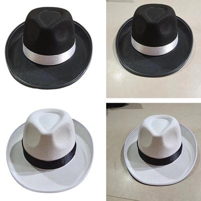 Dospělý klobouk Trilby Prodyšný klobouk Derby v britském stylu Dospělý festival Party Festival Kouzelníci Klobouk Fedoras Elegantní klobouk