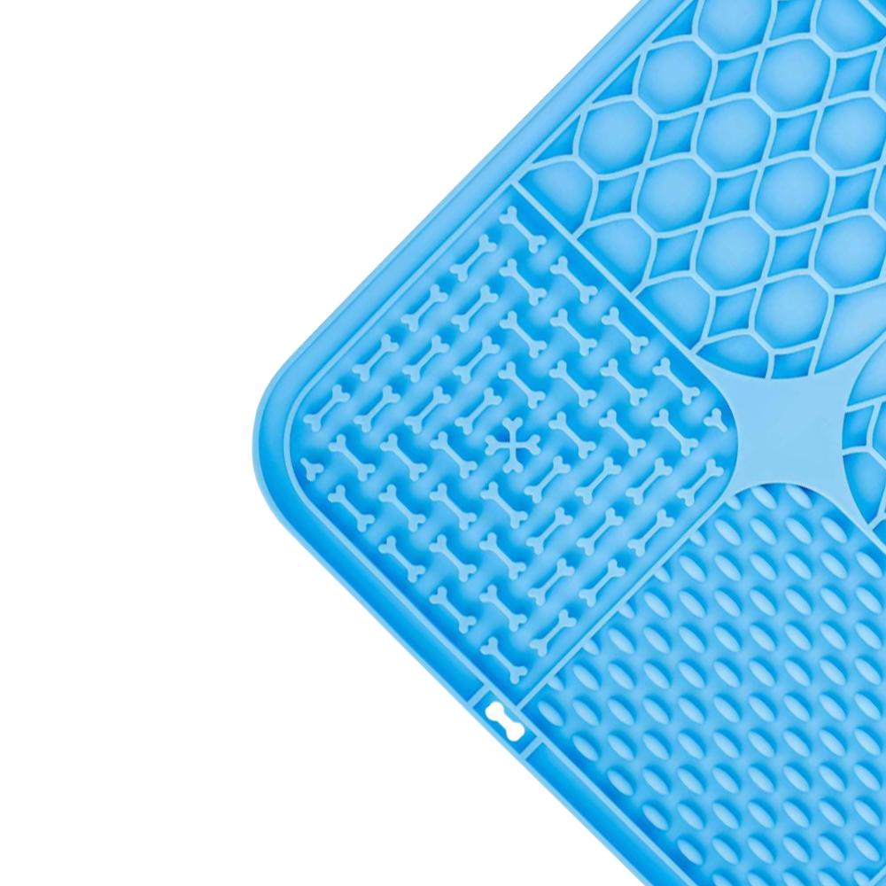 Pet Dog Licking Pad, Silicone Dog Bath Distraction Lick Mat, Slow Feeding Anti-Choke Slow Feeder Bowl, 1PC