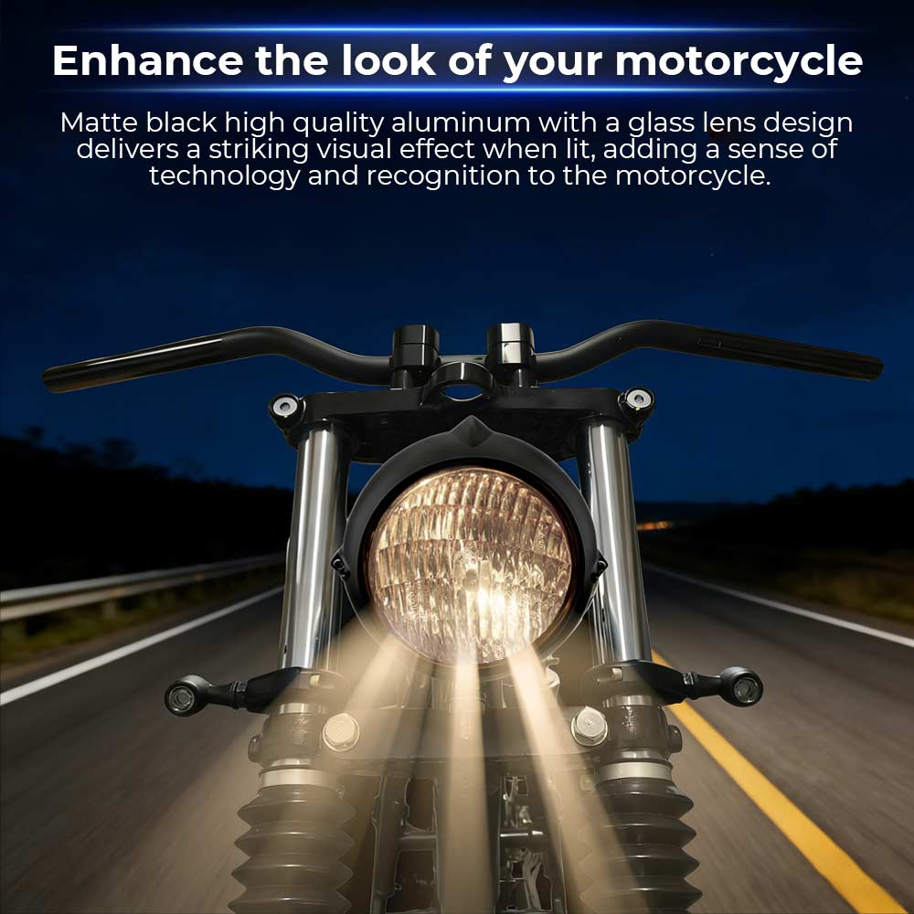 Motorcycle 4.5 inch Retro Headlight H4 Accessory Fit For Harley Kawasaki Honda Yamaha Suzuki Chopper Cafe Racer Bobber Cruiser