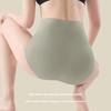 Women's Summer High Waist Belly Lift Hip Antibacterial Crotch Breathable Sports Non Scratch Briefs