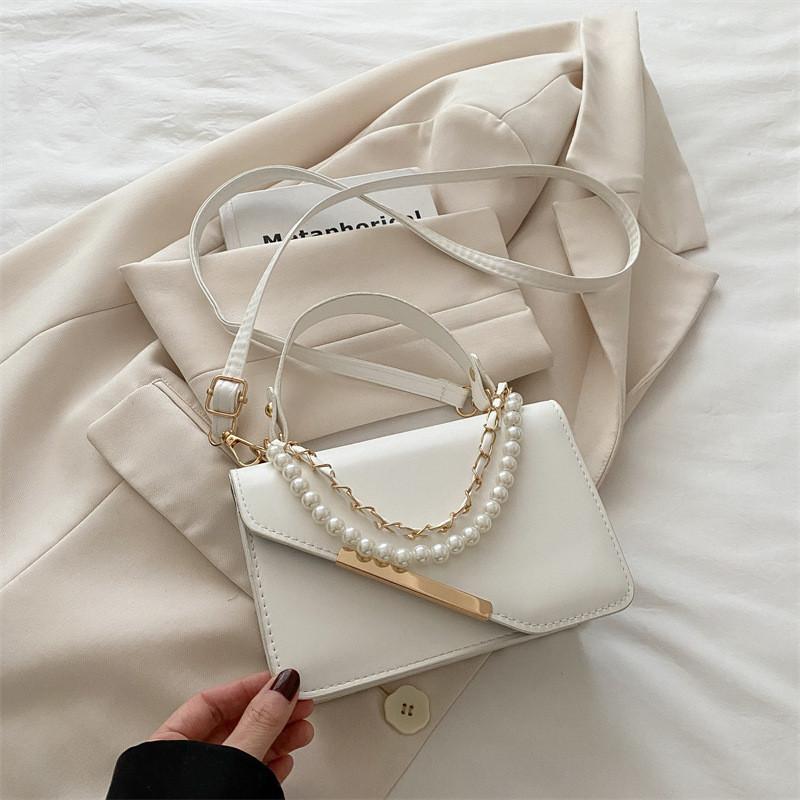 Pearl Simulation Fashion Chain Decoration Women Shoulder Bag For Use Daily