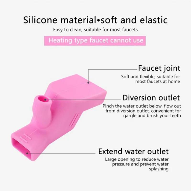 Silicone Faucet Extender Bathroom Sink Device Children's Hand Washing Accessories Are Highly Elastic Bathroom Accessories