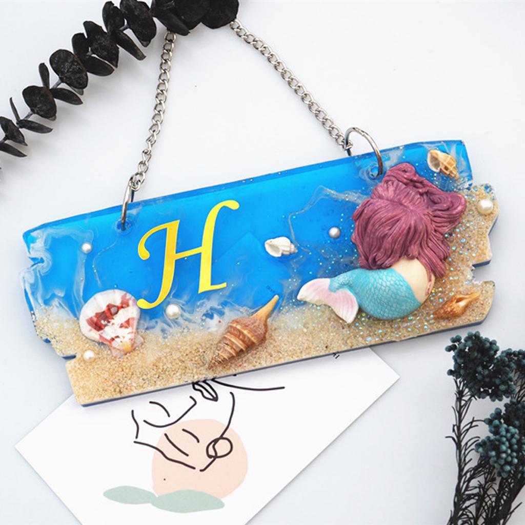 

Форма для изготовления дверного номерного знака из смолы, прозрачная силиконовая форма с двумя отверстиями, форма для указателей, приветственная карточка, форма из эпоксидной смолы I