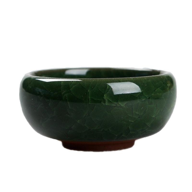 Vaso de Planta Suculenta Fofo Esmalte Craquelê Vaso de Cerâmica para Flores Decoração de Vaso de Flores