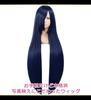 CaseEden Cosplay Wig, Premium, Smooth, Long, 100cm, Blue-Black, WIG6161