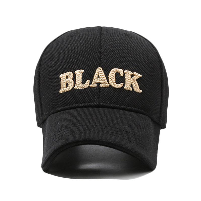 Men Embroidered Letter Baseball Cap Women Black Cap Spring Summer Ponytail Panama Cap Snapback Hat Sun Visor Hats Fishing Hat Peak Cap