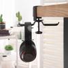 Double Hook Headphone Stand Aluminum Zinc Zinc Alloy Headset Rack Holder Desk Clamp On Hook  For Under Desk