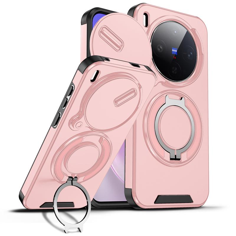 Stoßfeste Hard Armor Hülle Für Vivo X300 Pro Magnetischer Auto-Halter Handyhülle Für Vivo X300 5G Kameraschutz Fundas Coque vivo X300