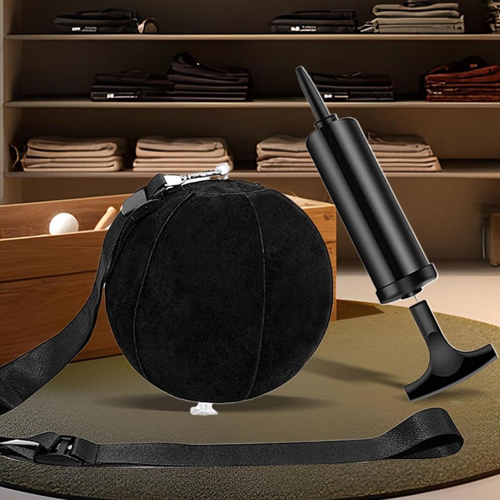 Golf Swing Trainer with Inflatable Practice Ball & Adjustable Rope - Indoor Outdoor Swing Corrector Aid for Men Women Beginner