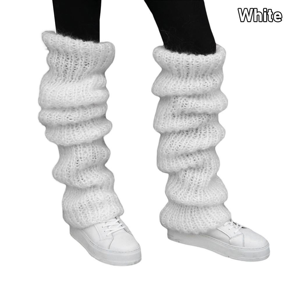 Șosete Lungi Tricotate Gothic Lolita Pufoase Accesorii Goth Acoperitori de Picior Mănuși de Modă Jambiere