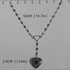 Romance Heart Shaped Locket Clavicle Chain Necklace with Delicate Locket Detail Stylish Alloy Accessory