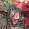 Gucci Dionysus GG Blooms Tigerkopf Schnalle Logo Geranien Print Kette Schultertasche Damen Schultertasche Ebenholz Rosa 476432-KU23N-8693